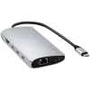 Satechi ST-P8KES USB-C multipoortadapter 8K met Ethernet V3, zilver