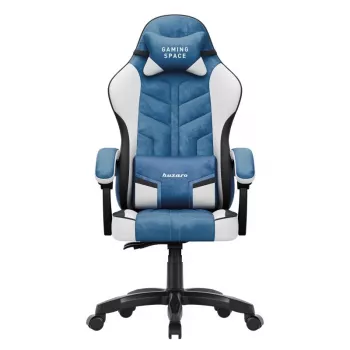 Huzaro Force 2.7 zwart carbon gamingstoel blauw