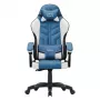 Huzaro Force 2.7 zwart carbon gamingstoel blauw