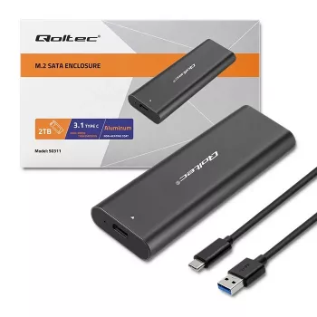 Behuizing | behuizing voor M.2 SATA SSD | NGFF | USB Type-C