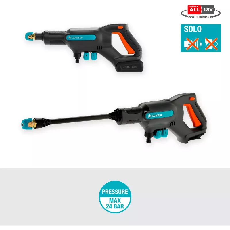 Hogedrukreiniger Gardena AquaClean 24/18V P4A