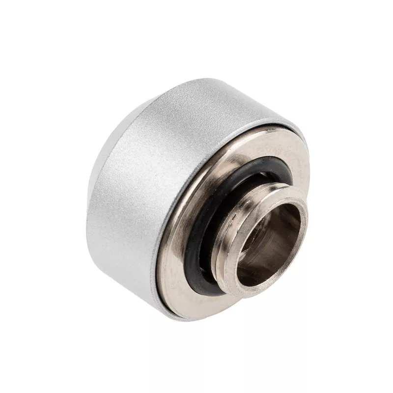 Hardtube-fitting 14 mm OPTIMUS — metaal koelvloeistof/pc-waterkoelingsconnector, zilver