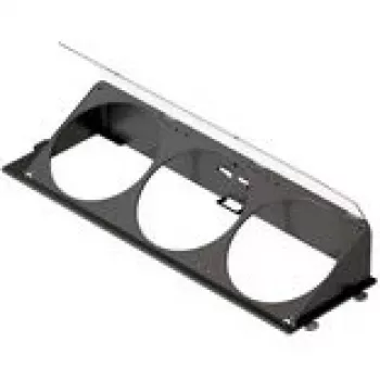 Beugel voor schuine onderventilator HAVN HS 420 zwart voor montage van behuizingsventilator