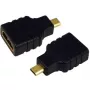 HDMI-genderchanger HDMI D naar HDMI A LogiLink AH0010 zwart