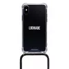 Lookabe telefoonhoesje met ketting voor iPhone XS Max, goud/zwart
