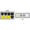 Delock 82397 PCI Express voedingsadapterkabel, 2x 4-pins 5,25" naar 8-pins PCIe, 12 V, 0,30 m