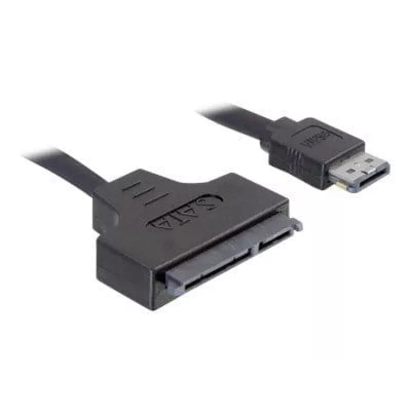 SATA-kabel DeLOCK ESATAP-100 0,5m zwart