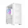 Montech AIR 100 ARGB MICRO-ATX-tower met vier voorgeïnstalleerde ARGB-ventilatoren, ultra-minimalistisch design, fijn mesh-frontpaneel, hoge luchtstroom, unieke zijkant