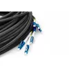 Digitus vooraf geassembleerde universele breakout-kabel van glasvezel, singlemode OS2, 8 vezels, LC/UPC, 75 m
