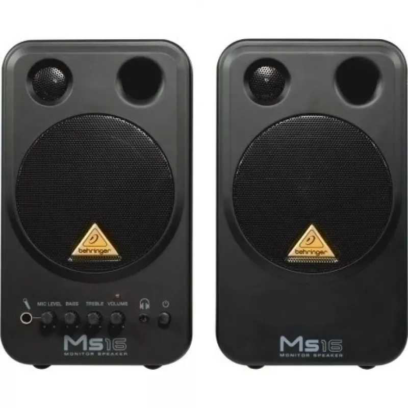 Behringer MS16 luidspreker 2-weg zwart bedraad 16 W