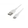 Kabel PVC USB-C naar USB-A 15 cm wit