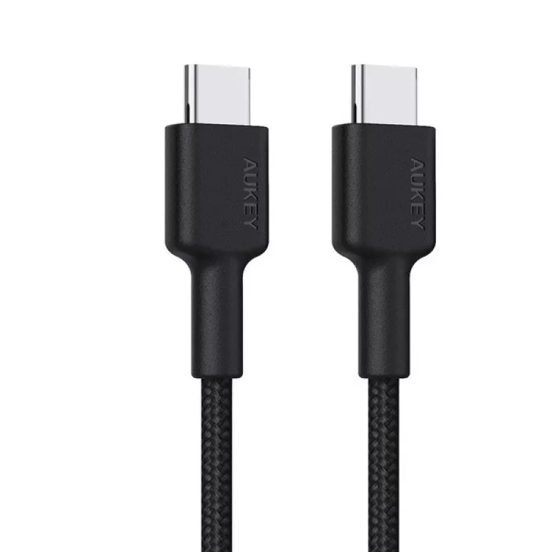 Aukey CB-CD45 USB-C naar USB-C-kabel, Quick Charge, 0,9 m, zwart
