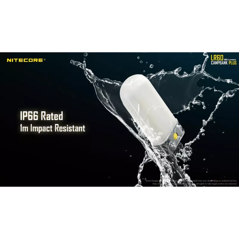 Batterijgevoede campinglantaarn Nitecore LR60 280 lm USB C