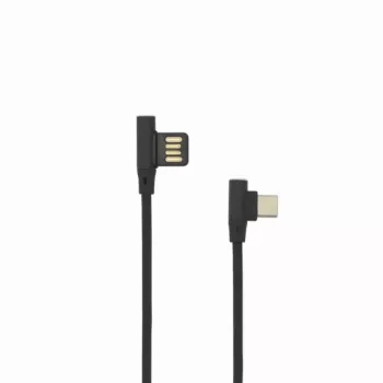 Sbox USB-C-90-B USB->Type-C 90 M/M 1,5 m zwart