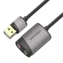 Vention USB externe geluidskaart 0,15M grijs metaal type