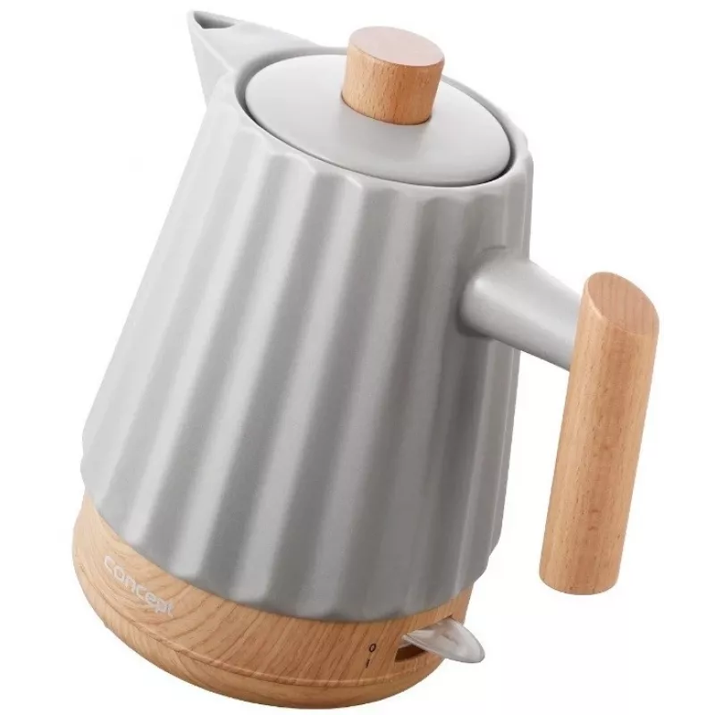 Concept RK0091 keramische waterkoker 1,5 l lichtgrijs