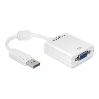 Videokabel-adapter DeLOCK 61766 0,125m VGA DisplayPort wit