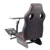 Racing cockpit Subsonic SA5681 zwart rood kunstleer mesh metaal