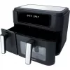 Dual heteluchtfriteuse HF 9500 DUO (zwart, 2.400 watt, 2 manden 6 L + 3,5 L)