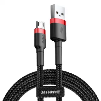 Micro-USB-kabel Baseus Cafule 1,5A 2m (rood & zwart)