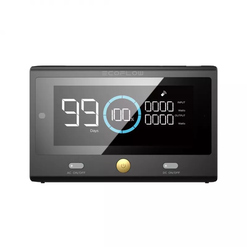 EcoFlow 50049001 afstandsbediening voor draagbare powerstation DELTA Pro, Bluetooth, zwart
