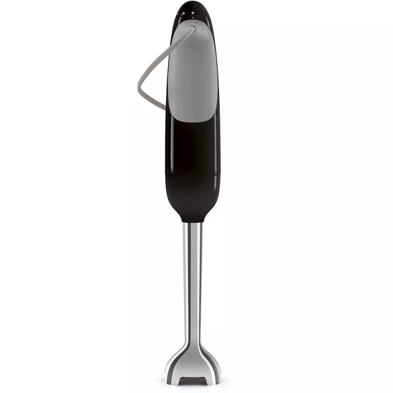 Staafmixer Smeg HBF03BLEU — 700 W handmixer, 1,4 L beker, roestvrijstalen mes, zwart