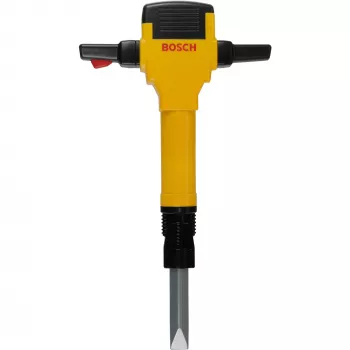 Theo Klein 8405 Bosch sloophamer op batterijen met op- en neergaande beweging van de boor, met motorgeluid en knipperlicht, afmetingen: 28 cm x 7 cm