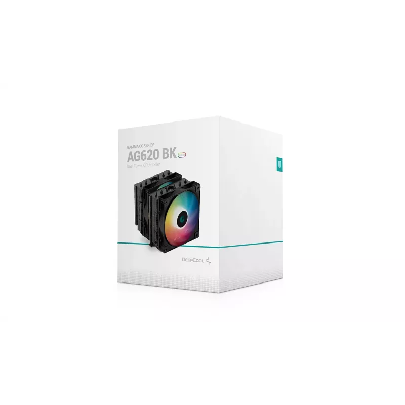 DeepCool AG620 BK ARGB processor-luchtkoeler 12 cm zwart, wit 1 stuk