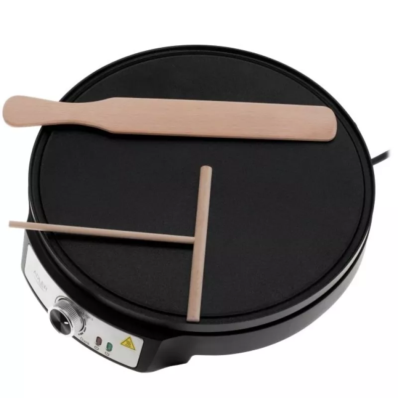 Adler AD 3093 2-in-1 dubbelzijdige elektrische crêpemaker, 1600 W, zwart
