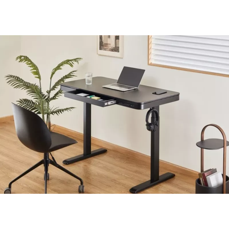 In hoogte verstelbaar bureau Up Up Balder II zwart