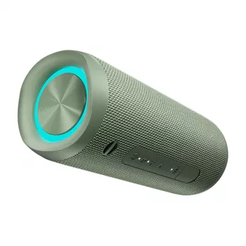 Draadloze luidspreker QCY SP7 groen Bluetooth 5.0 draagbaar, oplaadbare accu, compact ontwerp