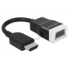 Delock 65587 adapter HDMI-A male naar VGA (D-Sub 15) female met audio, zwart/wit