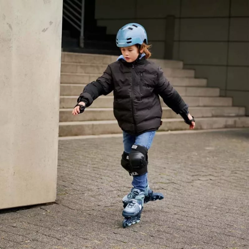 Inline-skates HUDORA Leon 2.0, verstelbare maat 37–40, blauw/grijs