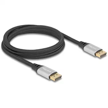 DeLOCK DisplayPort-kabel 16K 60 Hz 2 m zilver metaal