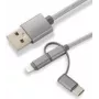 CoreParts MOBX-ACC-003 USB-kabel 1 m Micro-USB A Micro-USB B grijs