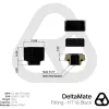 Thermal Grizzly DeltaMate HT16 Waterkoelingsfitting, Zwart