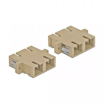 Glasvezeladapter DELOCK SC bus-bus beige, 4-pack (model 85996)