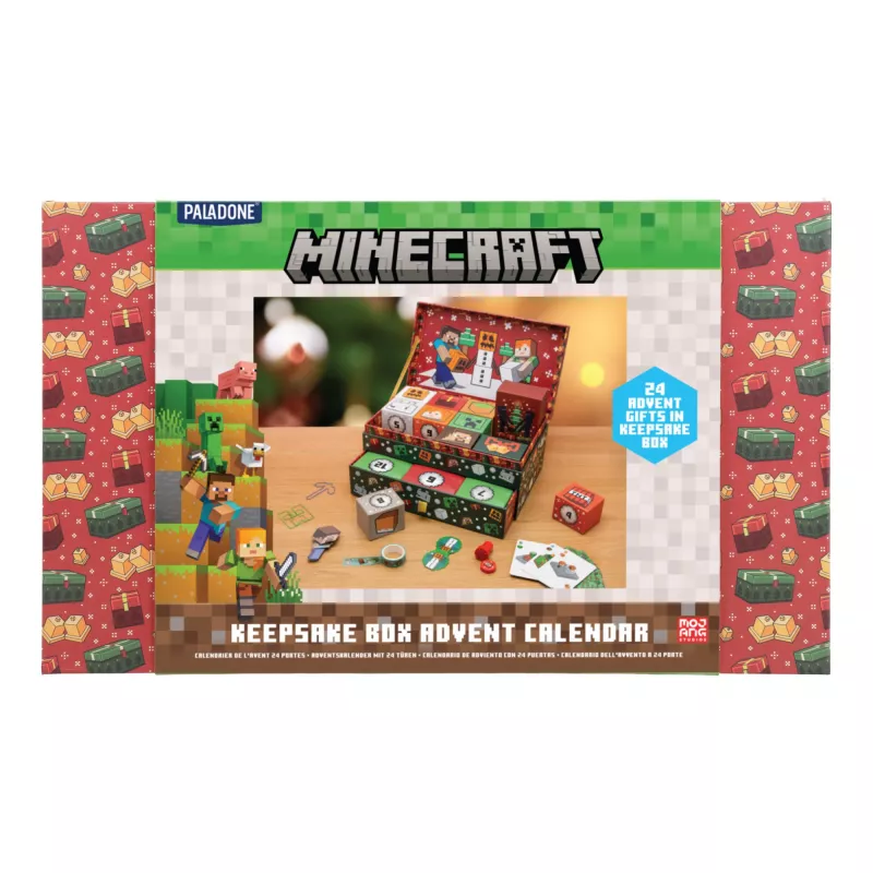 Opbergbox-adventskalender Paladone PP15749MCF Minecraft 24 verrassingen