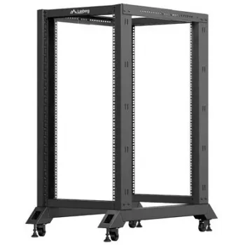 Lanberg Open Rack 22U zwart (22HE, 19-inch-rack), serverrack, zwart