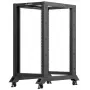 Lanberg Open Rack 22U zwart (22HE, 19-inch-rack), serverrack, zwart