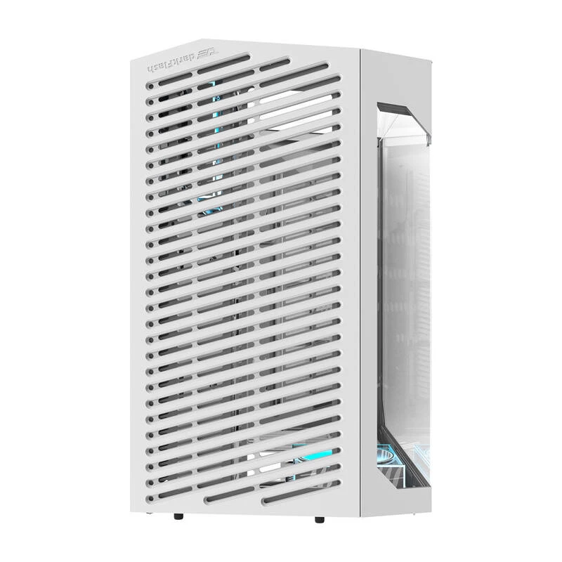 Darkflash DY470 pc-behuizing (wit) + 4 ventilatoren