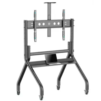 Vloer-tv-standaard ONKRON TS2080-B voor 60–120 inch tv, mobiel, zwart
