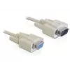 Seriële kabel DeLOCK RS-232 1m beige DB-9 82984