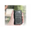 Draagbare radio Muse M-03 R met FM-PLL-afstemming, lcd-display, externe antenne, zwart