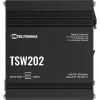 Teltonika TSW202 managed L2 gigabit ethernet (10/100/1000) Power over Ethernet (PoE) aluminium, blauw