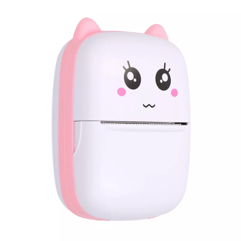 Thermische kassabonprinter Extralink EPP-001 roze met 5 rollen blanco thermopapier