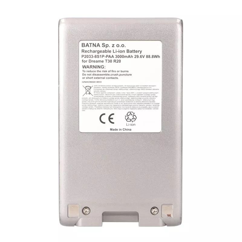 Accu voor Dreame stofzuiger T30 R20 21,6V