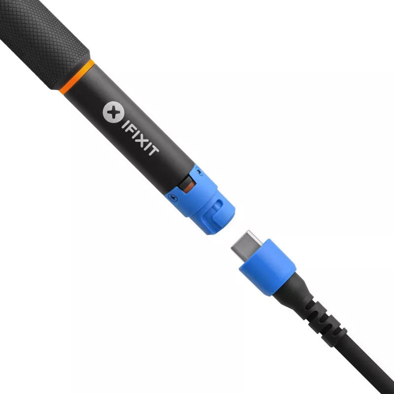 Fixhub Power Series slimme soldeerbout (zwart/blauw, 100 watt, USB-C)