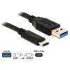 USB-kabel DeLOCK 1m USB3.1-C/USB3.1-A 83870
