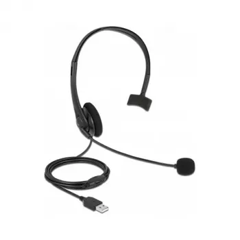 Headset DeLOCK USB mono headset met volumeregeling